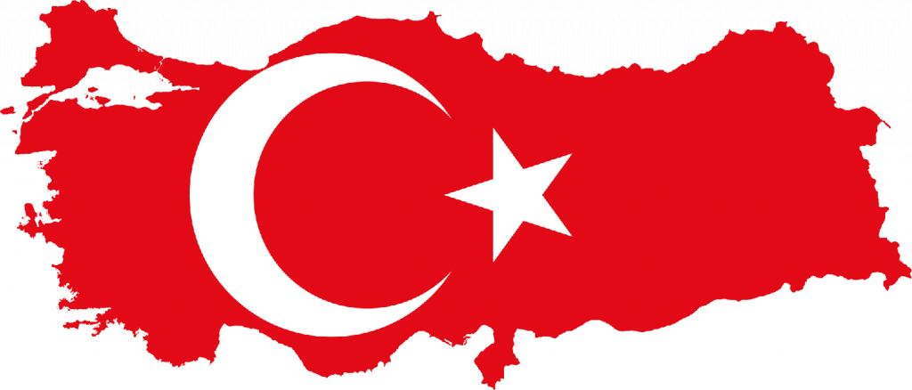 flag map of turkey