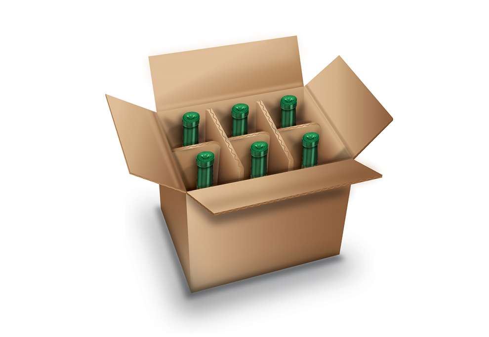 wine 6 bottle premier saxon packaging new