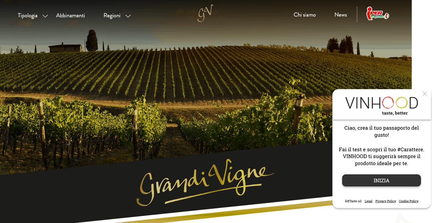 vinhood iper grandi vigne vino test
