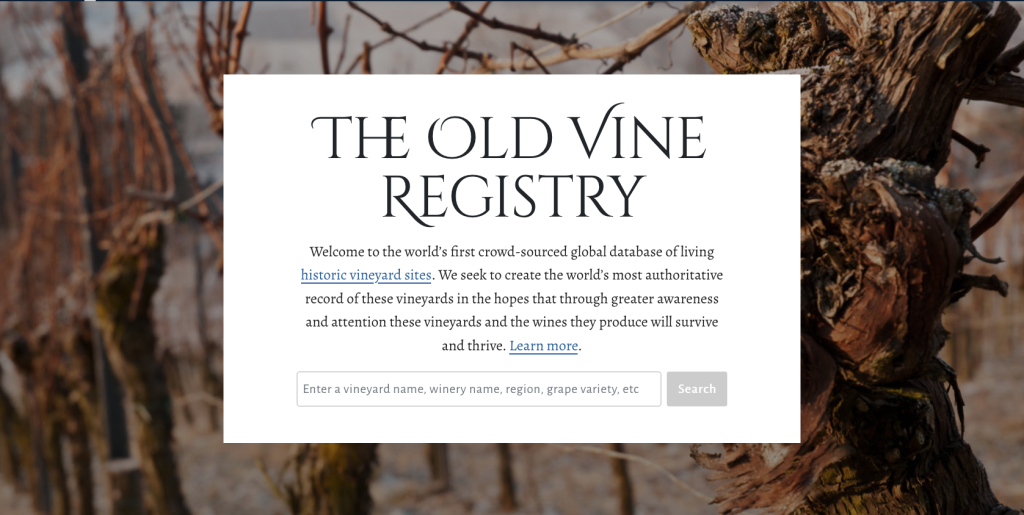 old vine registry