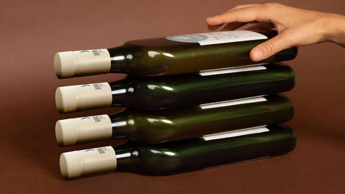 Packaging alternativi vino flat bottles