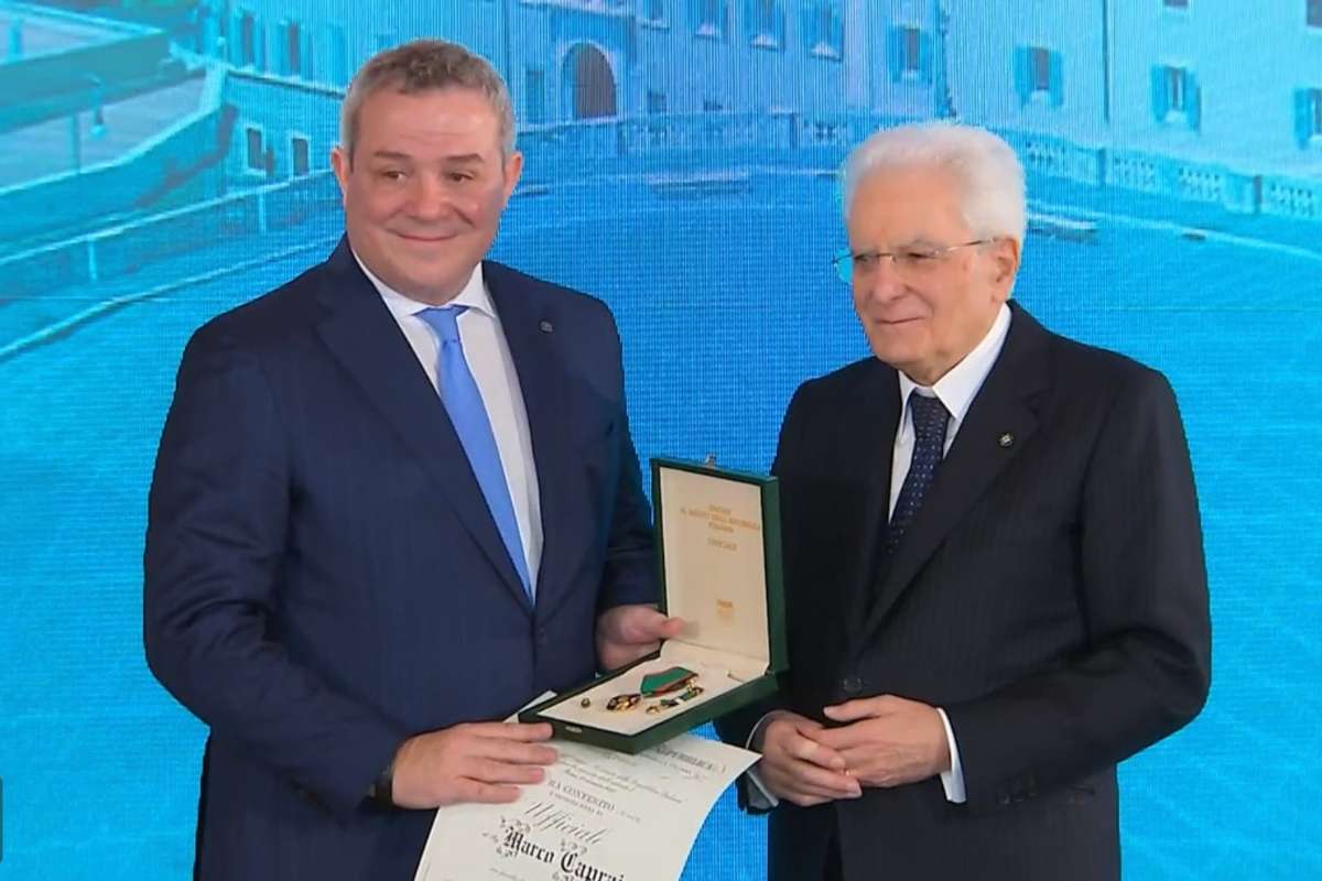 Marco Caprai riceve il titolo di Ufficiale al merito della Repubblica Italiana per l'imprenditoria etica