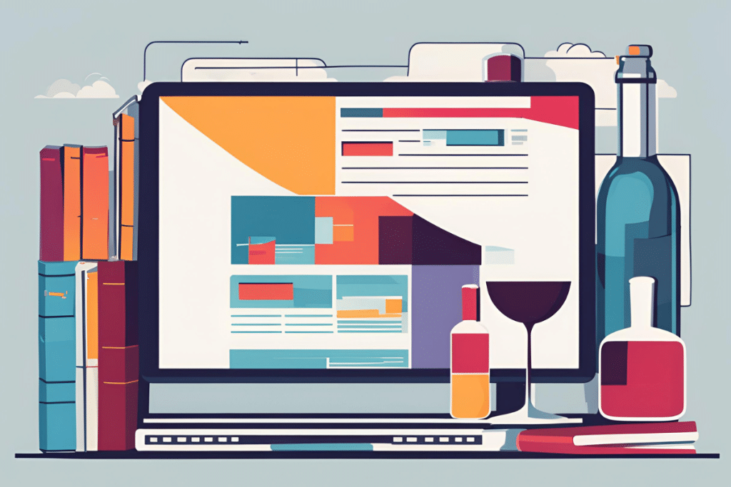 grafica vettoriale in stile minimal con colori