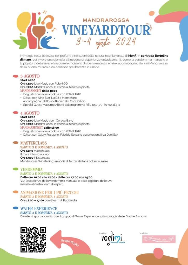 locandina hd mandrarossa vineyard tour 2024
