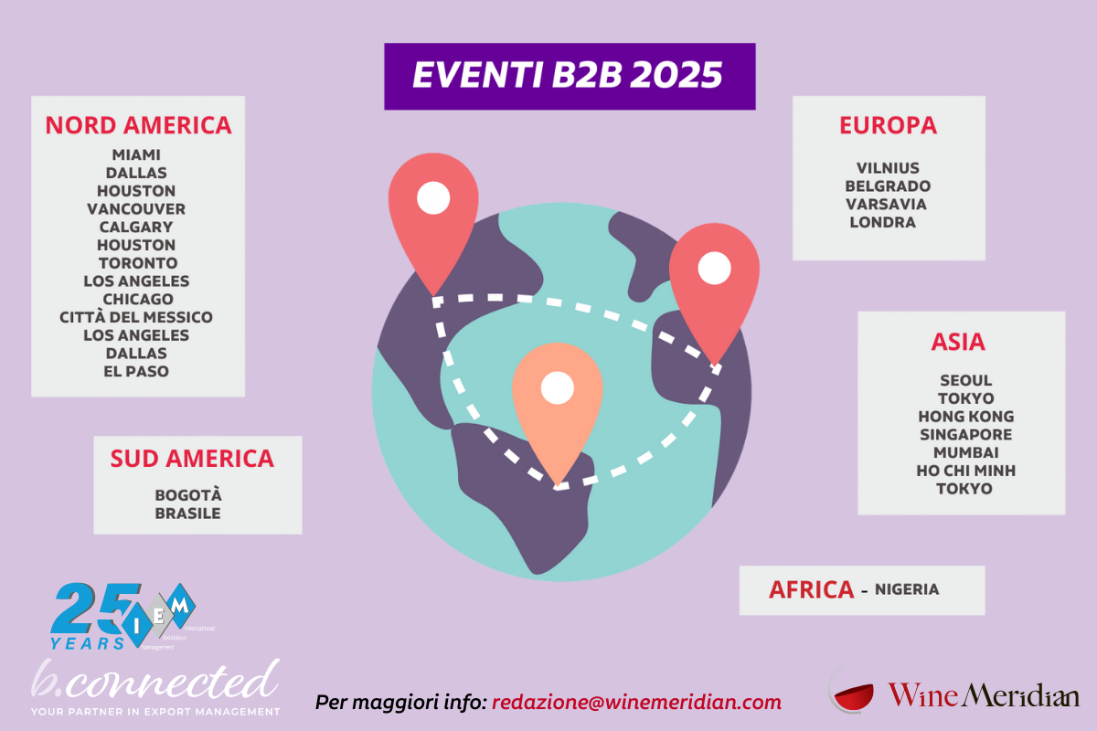 Il vino italiano conquista il mondo il nuovo calendario delle tappe internazionali 2025