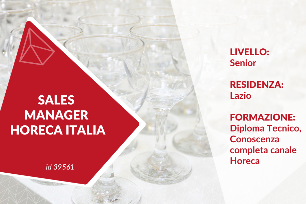 Sales Manager Horeca Italia