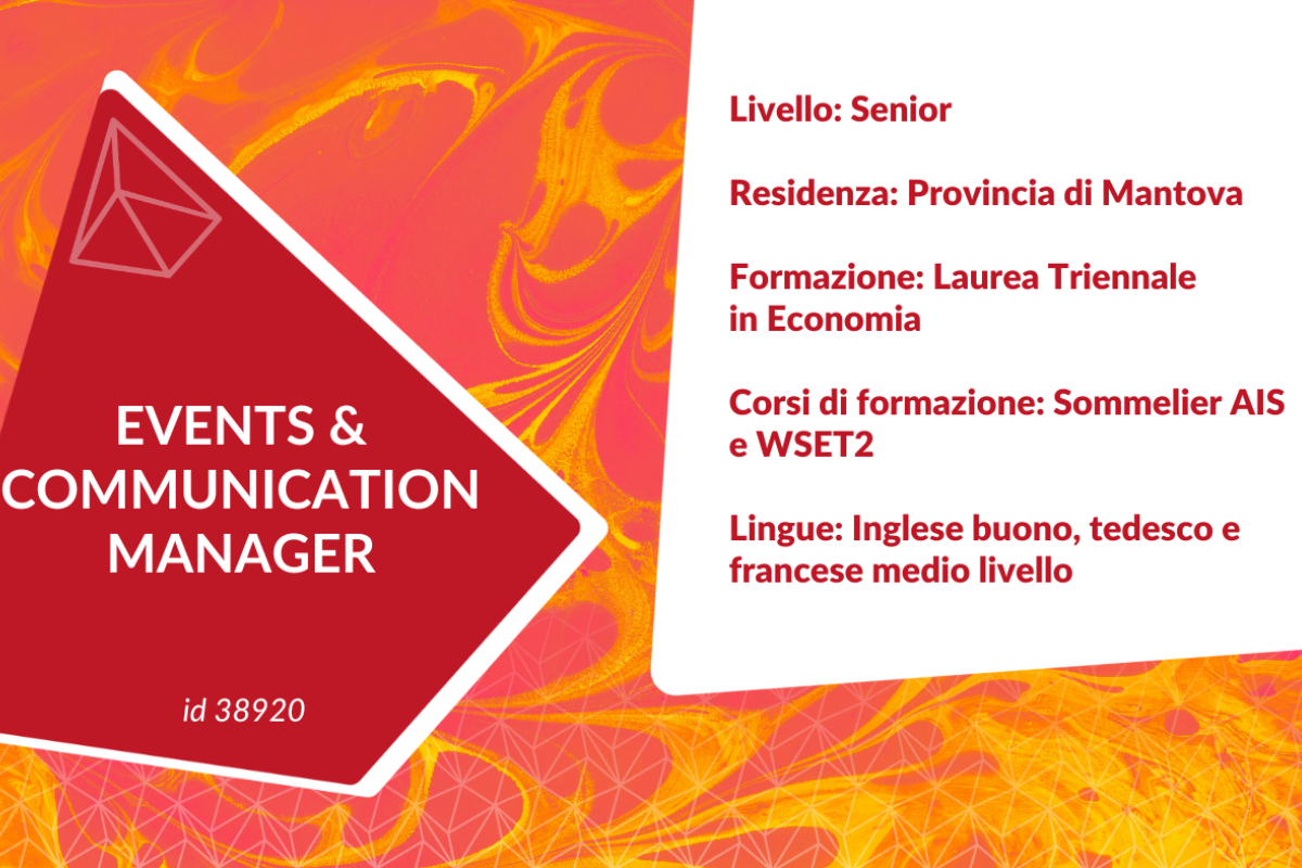EVENTS & COMMUNICATION MANAGER.