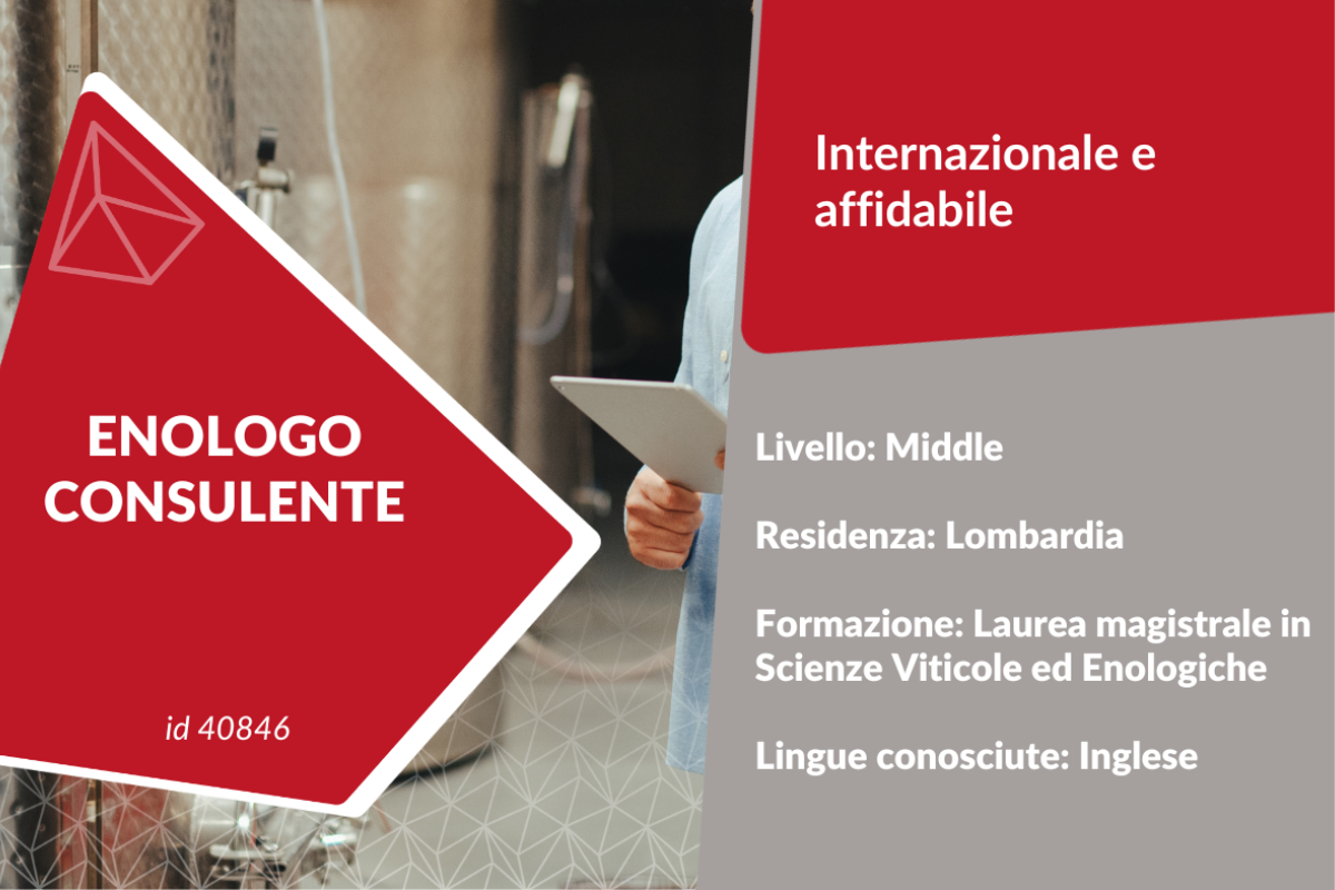 ENOLOGO CONSULENTE
