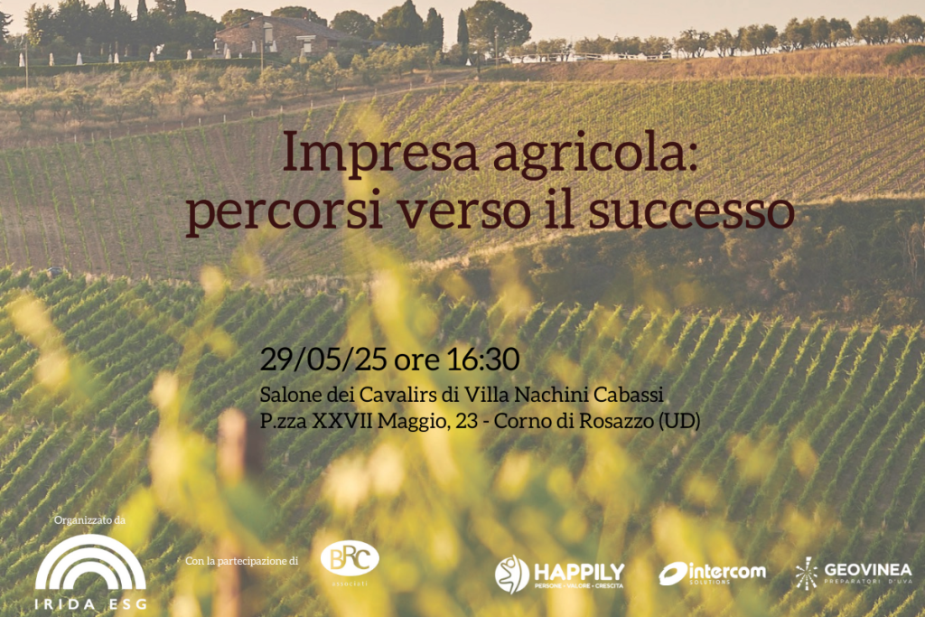 “Impresa agricola percorsi verso il successo”, un evento per aiutare le imprese agricole a lavorare meglio senza stravolgere tutto