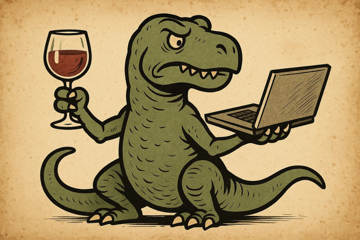 I media del vino dinosauri in via di estinzione