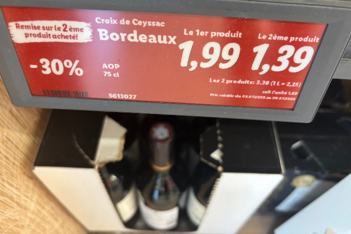 prezzo bordeaux lidl aldi