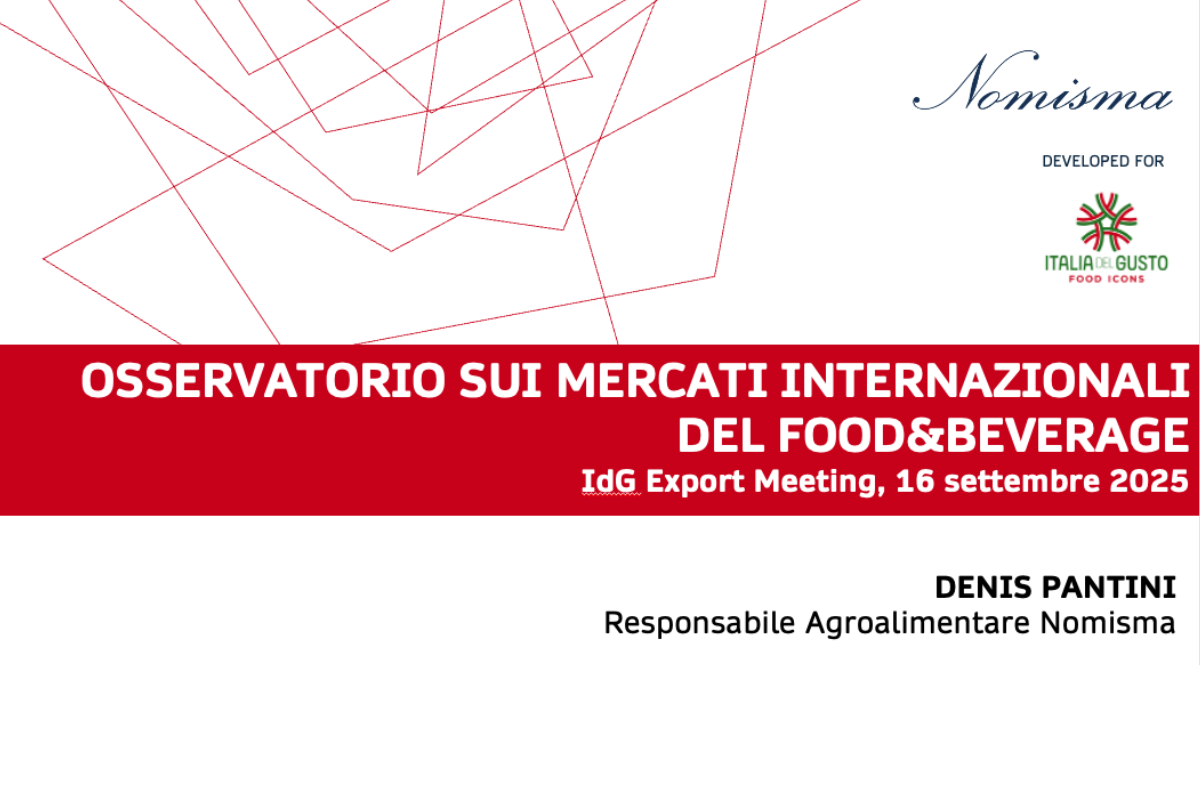 Food&Beverage italiano export record ma cresce l'incertezza commerciale