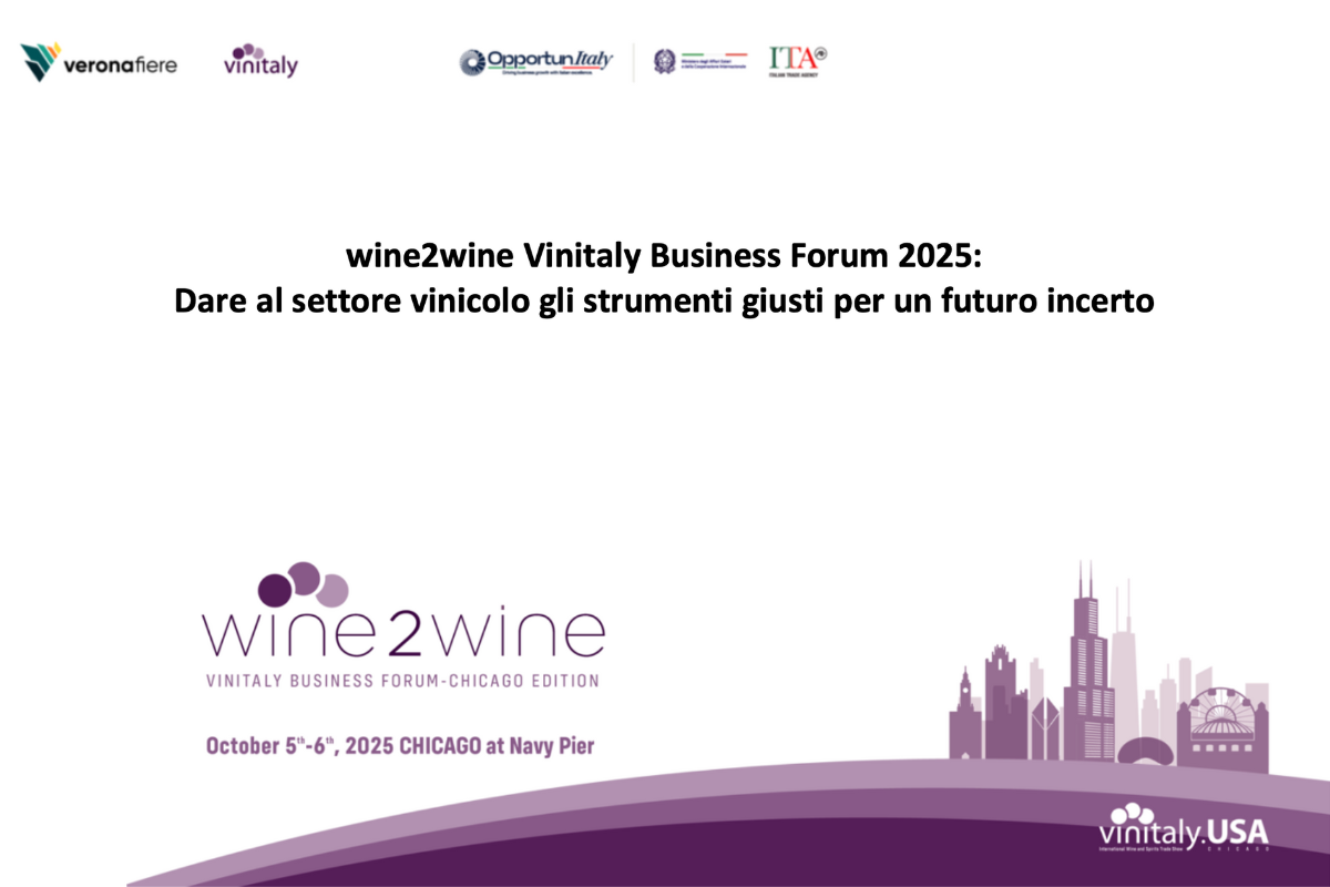 wine2wine Vinitaly debutta a Chicago il futuro del vino tra AI e nuovi mercati