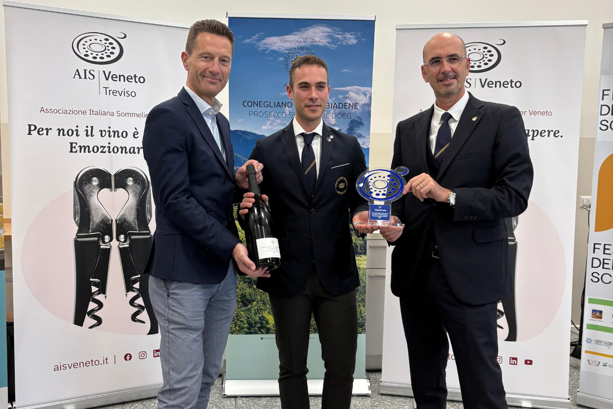 Marco Curini è il Miglior Sommelier del Conegliano Valdobbiadene Prosecco Superiore DOCG 2025