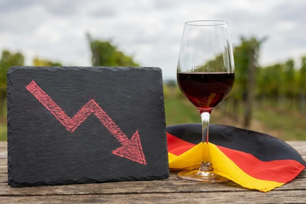calo consumi vino germania