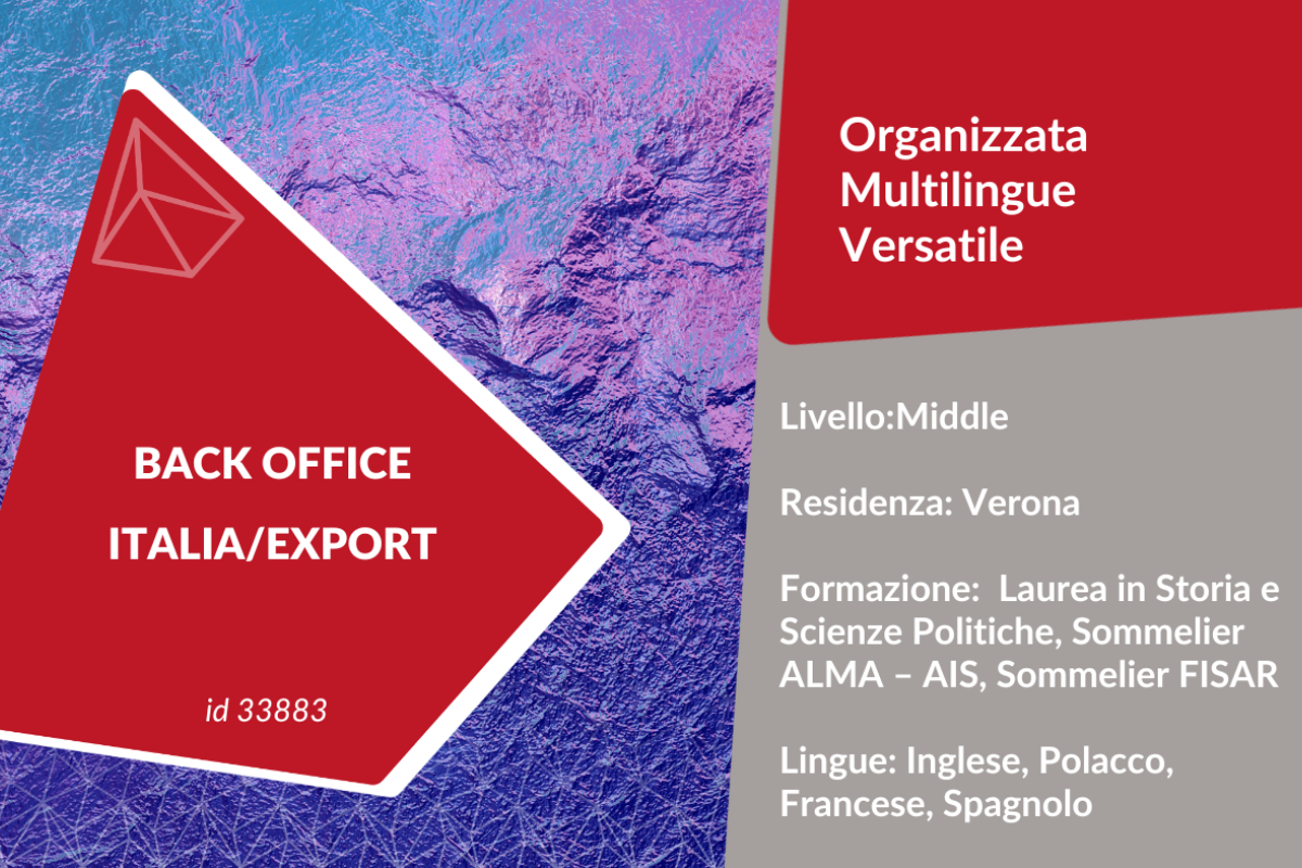 BACK OFFICE ITALIA:EXPORT