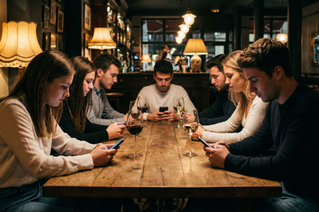 Perché brindare quando puoi scrollare?