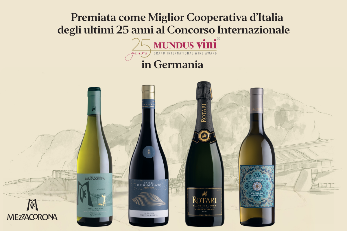 Mezzacorona conquista il Mundus Vini 2026 “Miglior Cooperativa Italiana” degli ultimi 25 anni