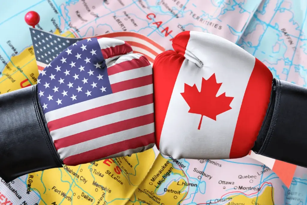 usa vs canada export vino