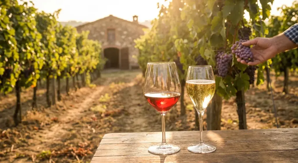 Il vino italiano perde terreno nei supermercati.