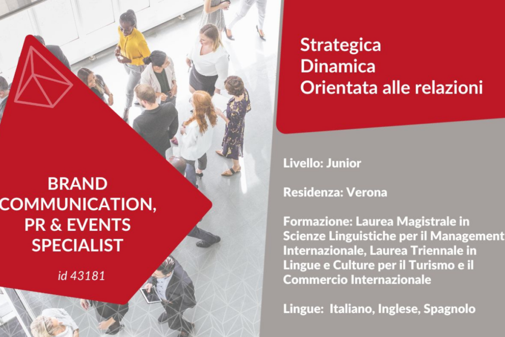 BRAND COMMUNICATION, PR & EVENTS SPECIALIST