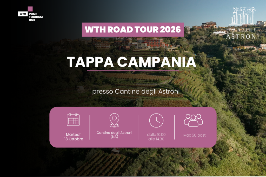 Wine Tourism Hub torna in autunno partecipa alla tappa dell'Italy Road Tour 2026 in Campania