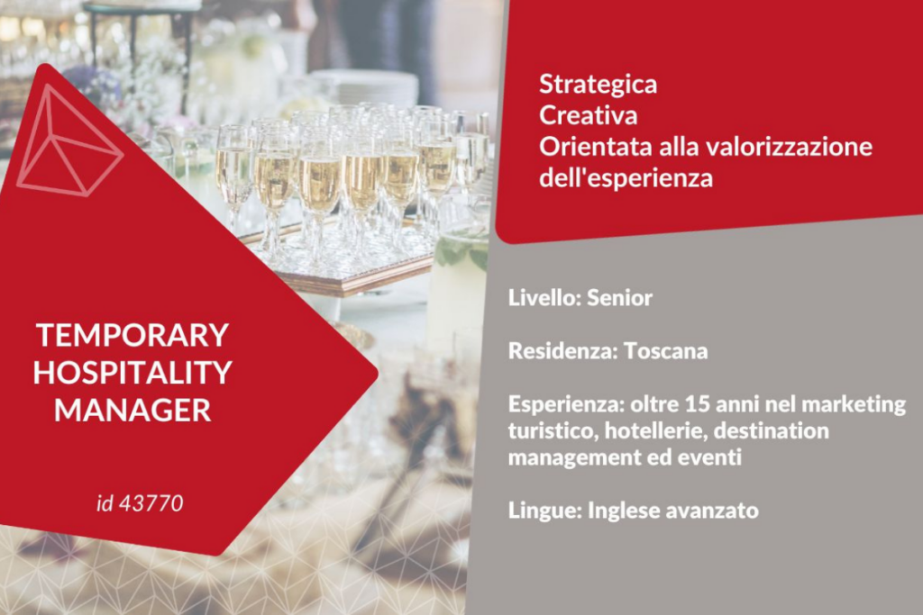 TEMPORARY HOSPITALITY MANAGER.