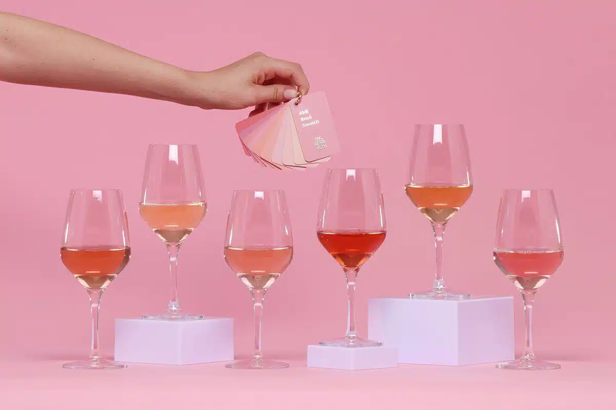 rosé vino colori