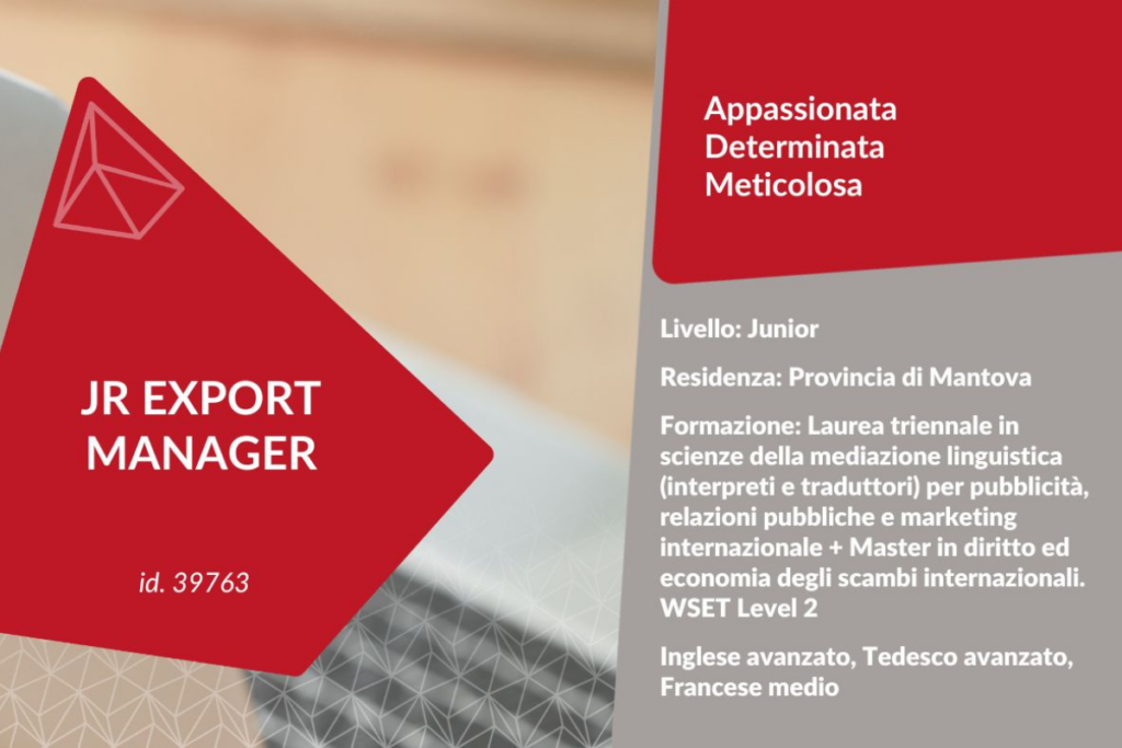 JR EXPORT MANAGER
