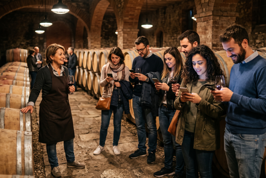 Scrollare in cantina tenere alta l’attenzione di giovani e adulti nell’era dei social