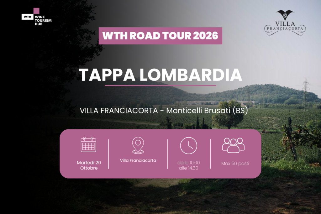 Wine Tourism Hub in Franciacorta partecipa alla tappa dell'Italy Road Tour 2026 da Villa Franciacorta