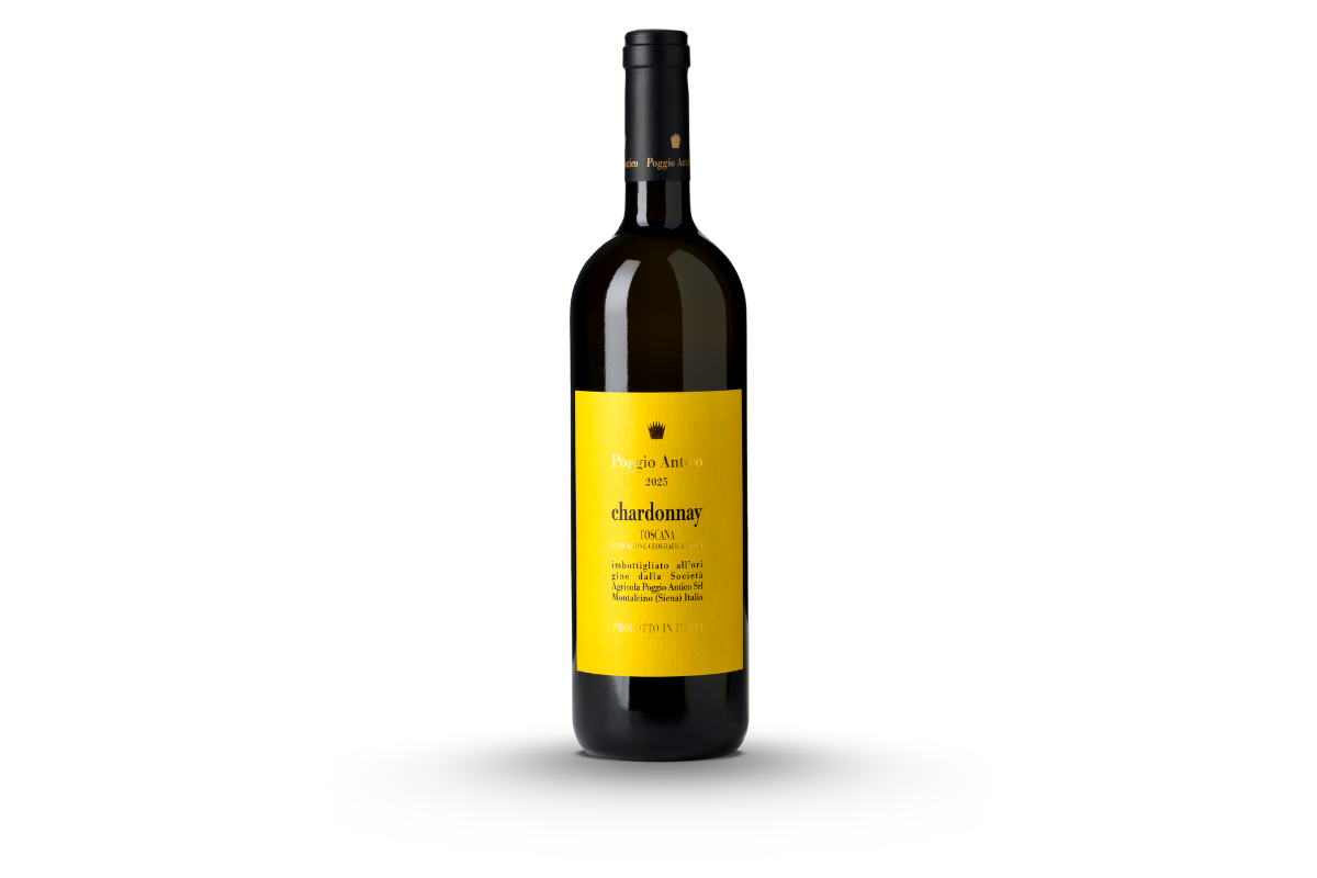 Poggio Antico presenta il primo Chardonnay, nato a 612 metri in una parcella inedita